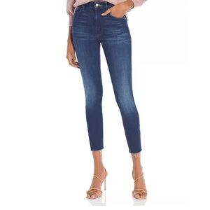 Mother Looker High-Rise Ankle Fray Skinny Jeans in Tongue And Chic Size 26